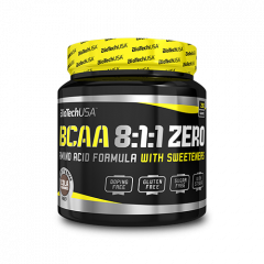 BCAA 8:1:1 ZERO - 250 g Ízesített, L-leucin aminosav súlyozott BCAA por, cukorme