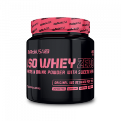 Iso Whey Zero 450g Kiemelkedő minőségű tejsavó-fehérje izolátum, cukor-, laktóz-