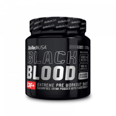 Black Blood CAF+ 300 g Radikális edzés előtti formula, 400 mg koffeinnel, NOX ko