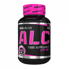 ALC 60 kapszula Acetil-L-karnitin HCL-t és hozzáadott cinket tartalmazó kapszulá